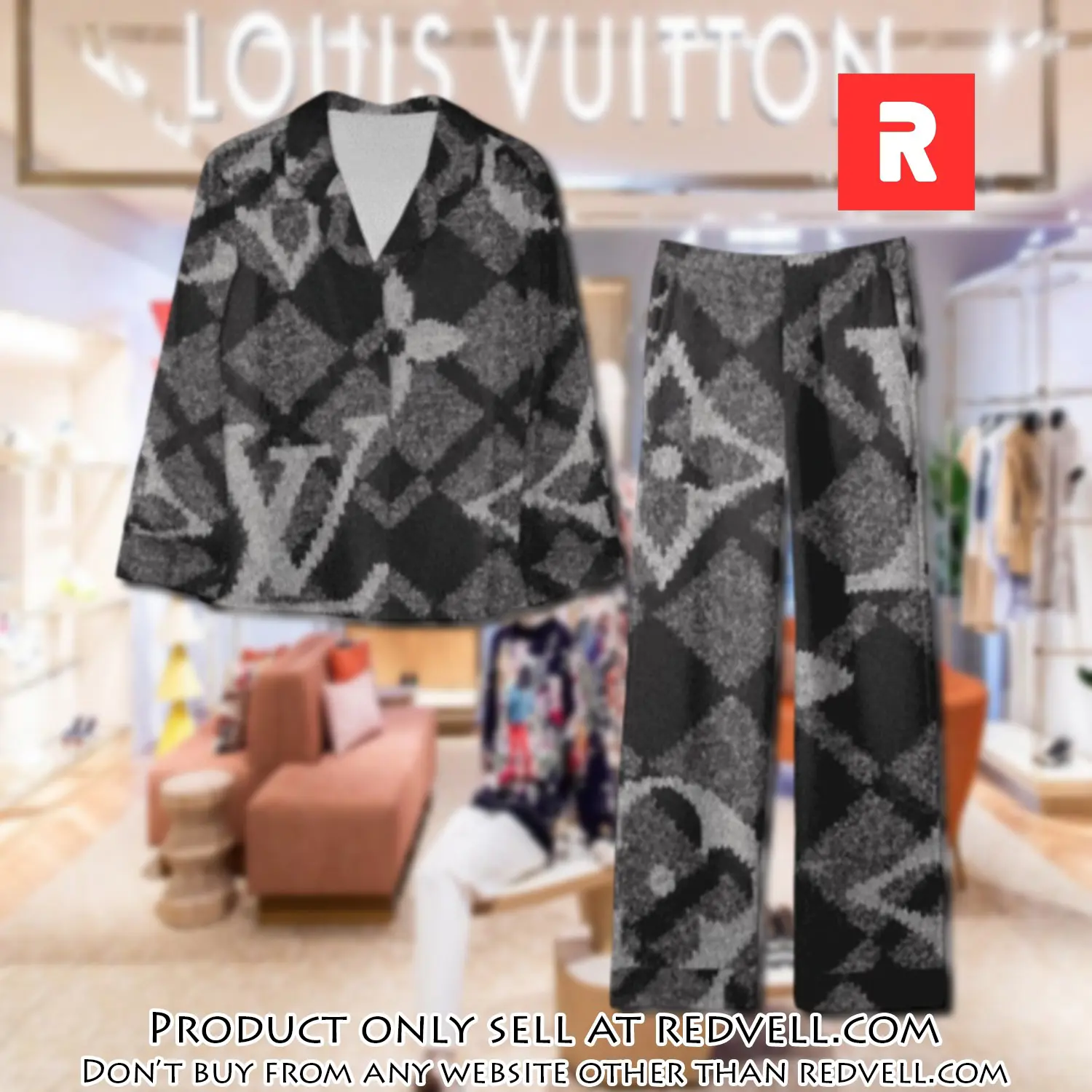Trending luxury lv satin pajama set pjs1109 rv5538253